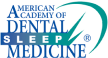Logo of the American Academy of Dental Sleep Medicine featuring the organization name and a stylized design element.