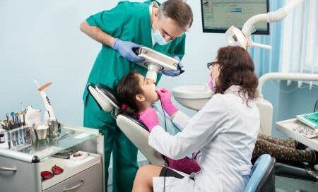 Child Being Treated in Belmont Dental Group