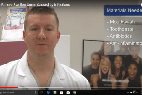 EASING SWELLING IN INFECTED GUMS
